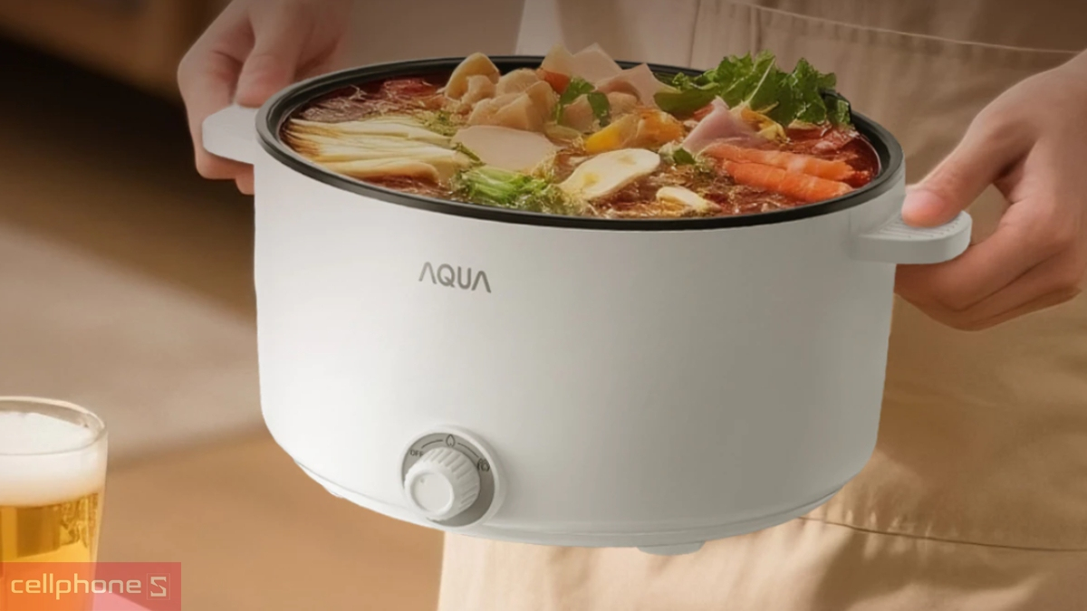 Thiết kế nồi lẩu điện đa năng AQUA AQS-EP3Y
