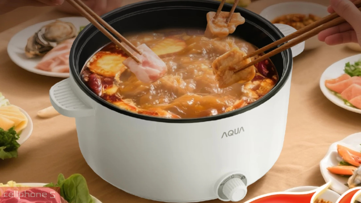 Kích thước nồi lẩu điện đa năng AQUA AQS-EP3Y