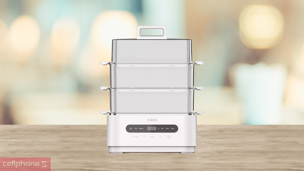 Thiết kế nồi lẩu hấp đa năng Aqua ASMC-ES101