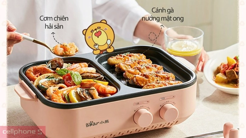 Thiết kế nồi lẩu đa năng mini Bear DKL-C12D1