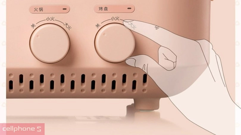 Thiết kế nồi lẩu đa năng mini Bear DKL-C12D1