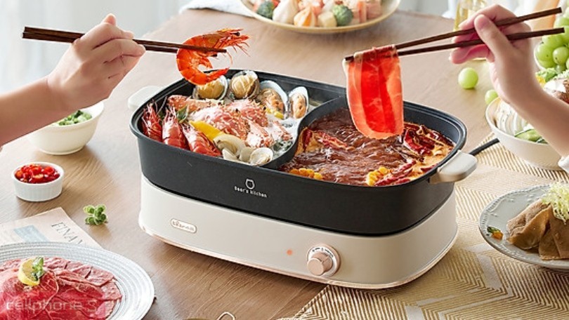Công suất của nồi lẩu hai ngăn Bear DHG-D65A1 6.5L