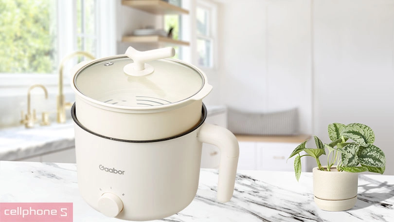 Nồi điện đa năng Gaabor 1,5 lít GR-N15A - Khả năng chế biến đa dạng với thiết kế tiện lợi