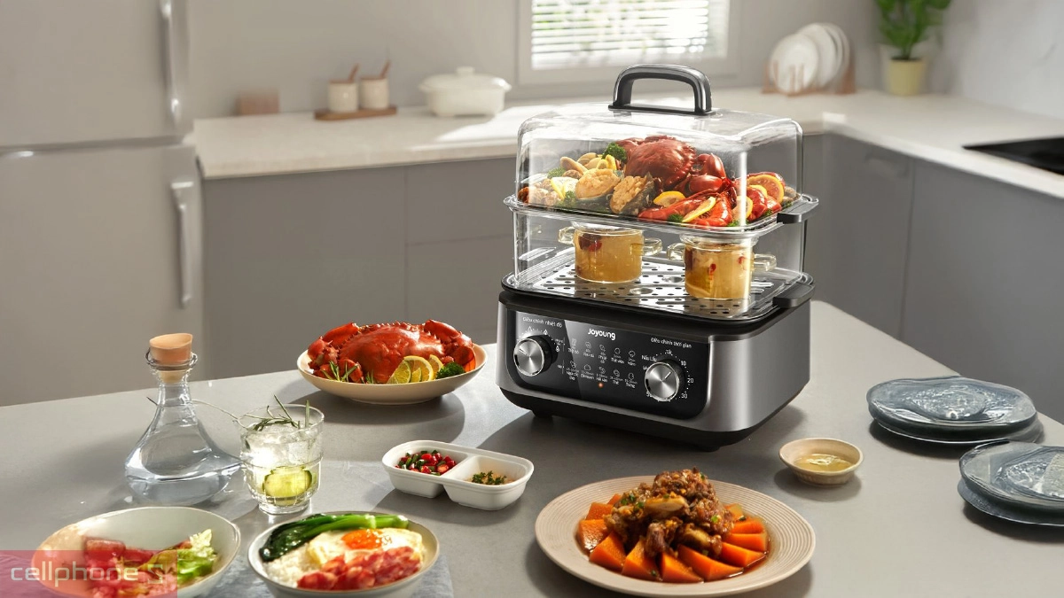 Dung tích lẩu hấp điện Joyoung JFS-556 4.5L-11.5L