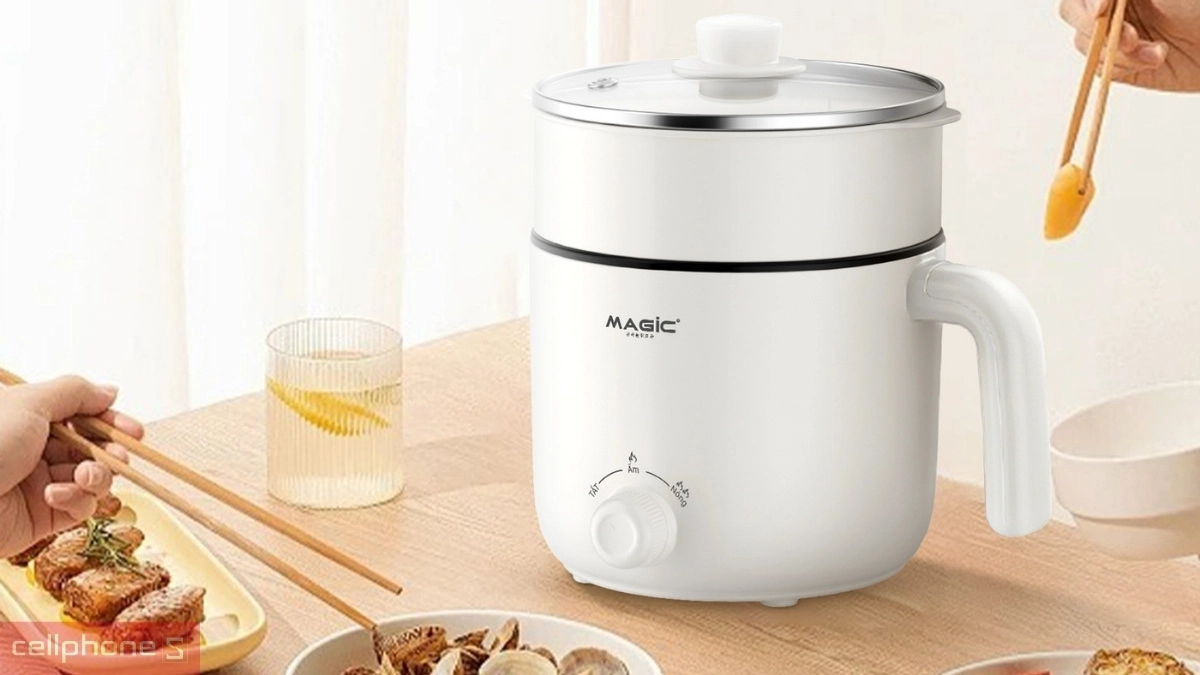Thiết kế nhỏ gọn của Nồi lẩu điện đa năng Magic A-040