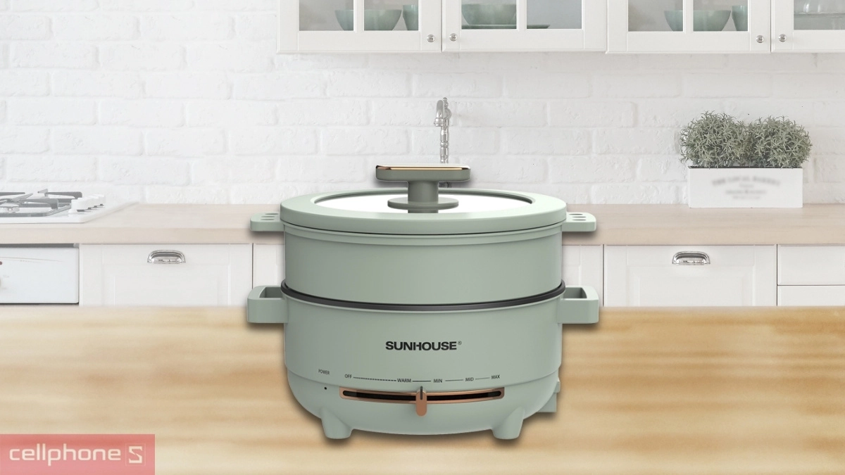 Các chế độ gia nhiệt linh hoạt của nồi lẩu điện đa năng Sunhouse SHD4540 4L