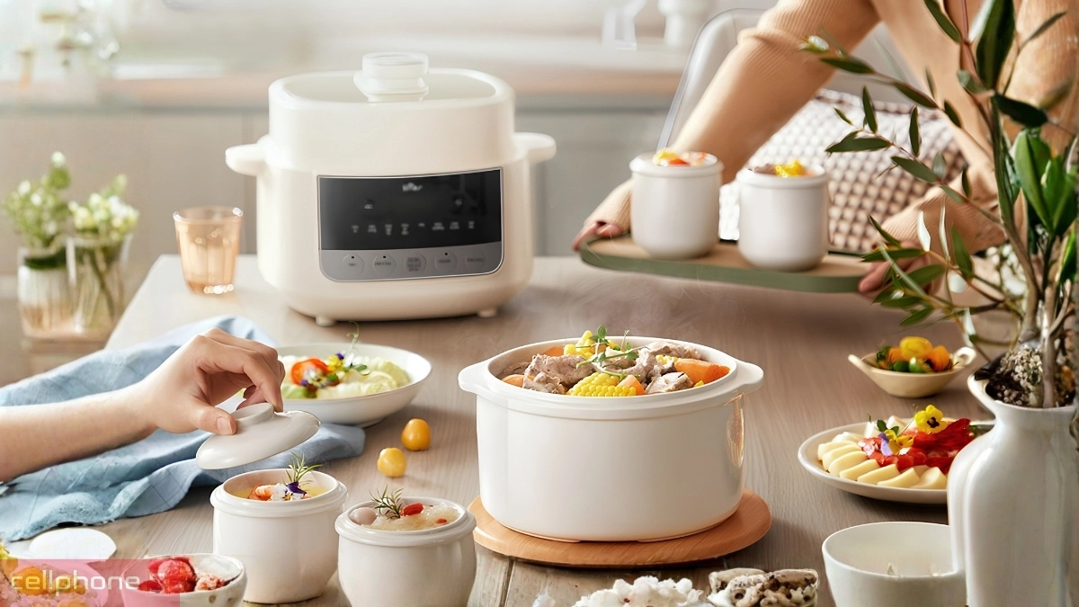 Công nghệ gia nhiệt 360 độ trên nồi nấu chậm Bear 2.5L SC-5H25M34