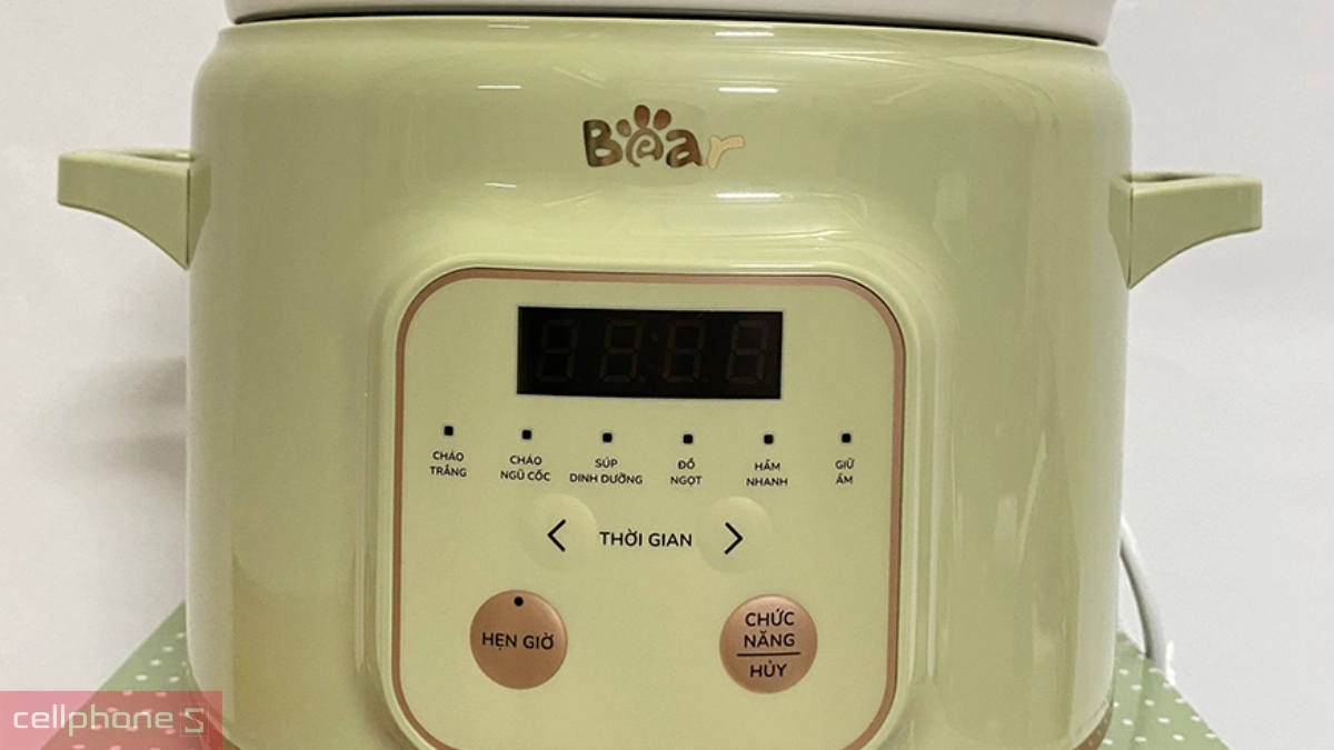 Chức năng giữ ấm trên nồi nấu chậm Bear SB-NNC20