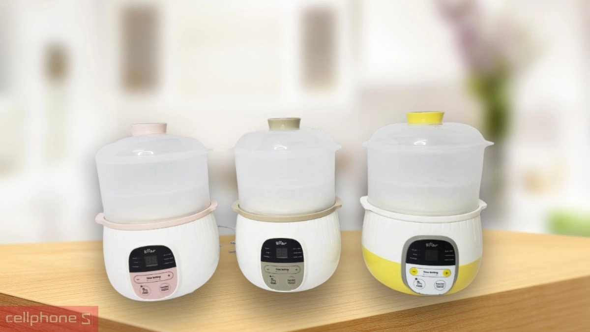 Nồi nấu chậm Bear SUBE001 0.8L hoạt động với công suất 200W