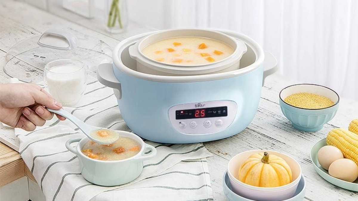 Dung tích 2.5 lít của nồi nấu chậm Bear SUBE003 2.5L