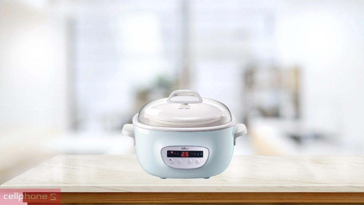Nồi nấu chậm Bear SUBE003 2.5L với chất liệu sứ cao cấp