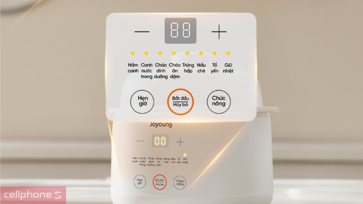 Nồi nấu chậm Joyoung JSC-107 1L được tích hợp 7 chế độ nấu