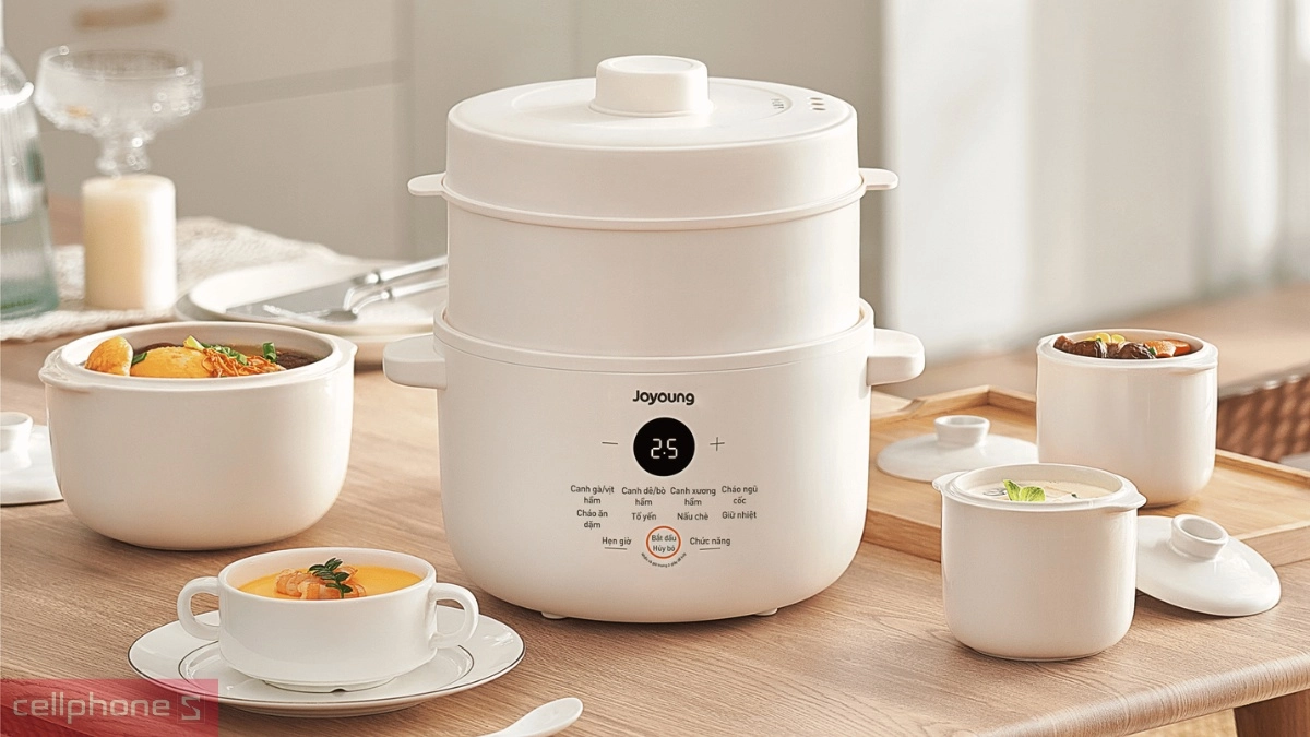 Thiết kế nồi nấu chậm Joyoung JSC-187 1.8L