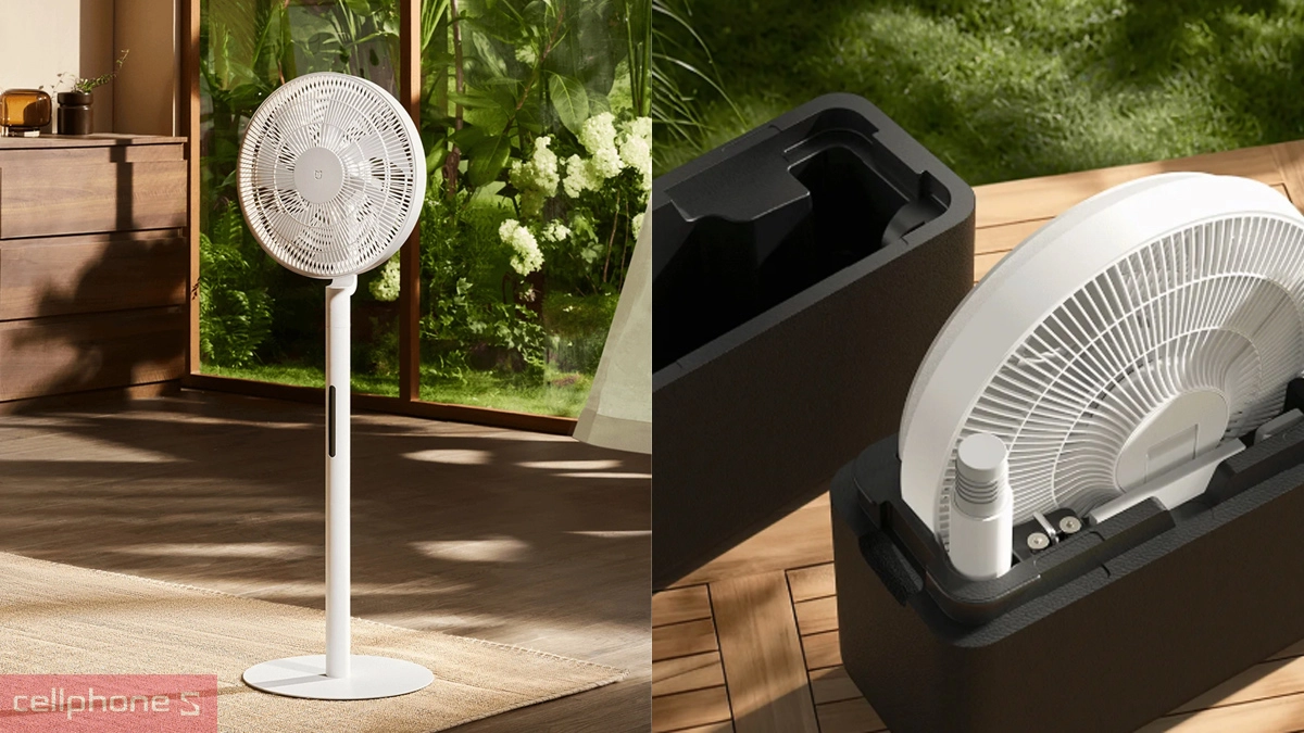 Thiết kế quạt Xiaomi Smart Standing Fan Pro Slim EU