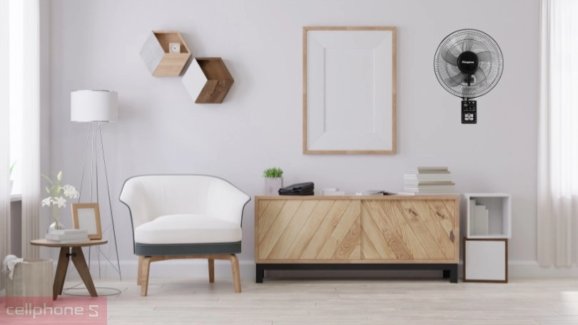 Thiết kế quạt treo tường Kangaroo KG724