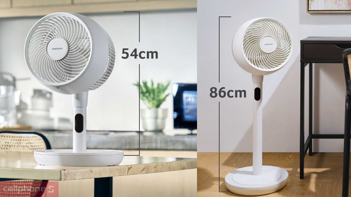 Thiết kế quạt đối lưu không khí Acerpure Cozy F2