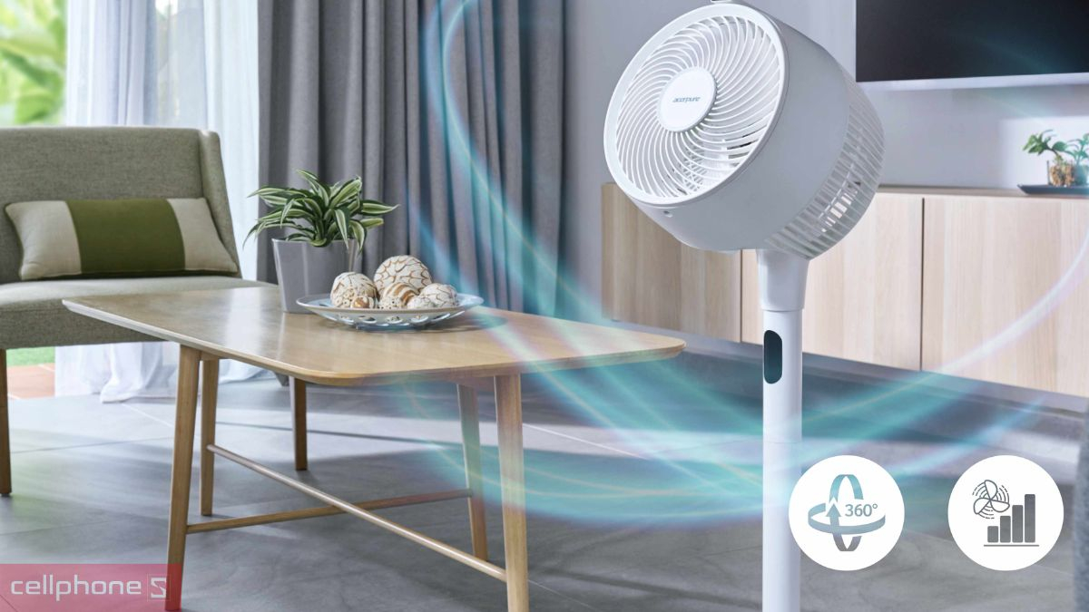 Công suất quạt đối lưu không khí Acerpure Cozy F2