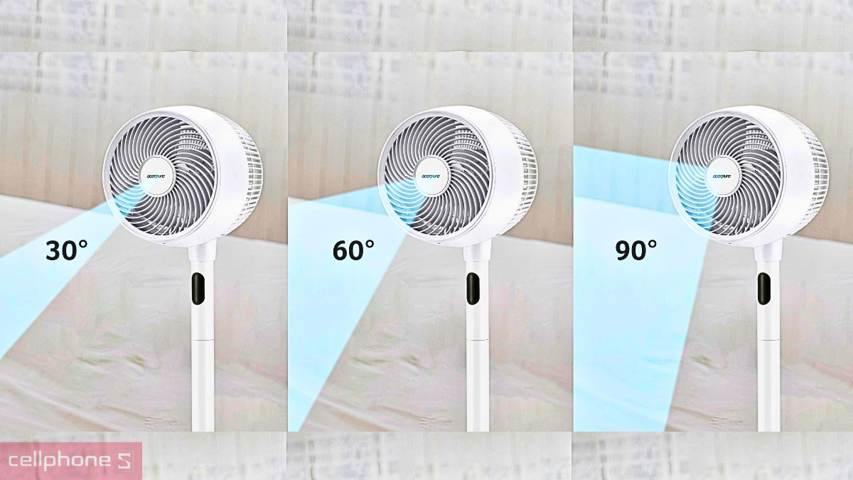 chế độ thông minh Quạt đối lưu không khí Acerpure Cozy F2