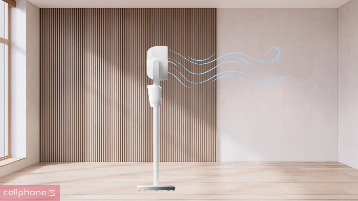 Công suất hoạt động 40W cùng 8 cấp độ gió tùy chỉnh