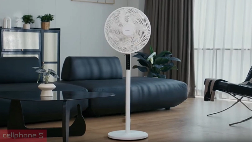 Thiết kế, độ ồn vận hành của quạt đứng Aqua AQS-FED3501R(W)-VN