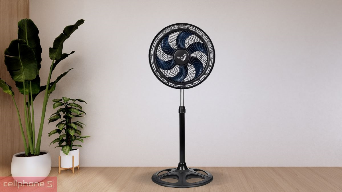 Độ ồn vận hành êm ái của quạt đứng Asiavina Turbo Plus VY639092