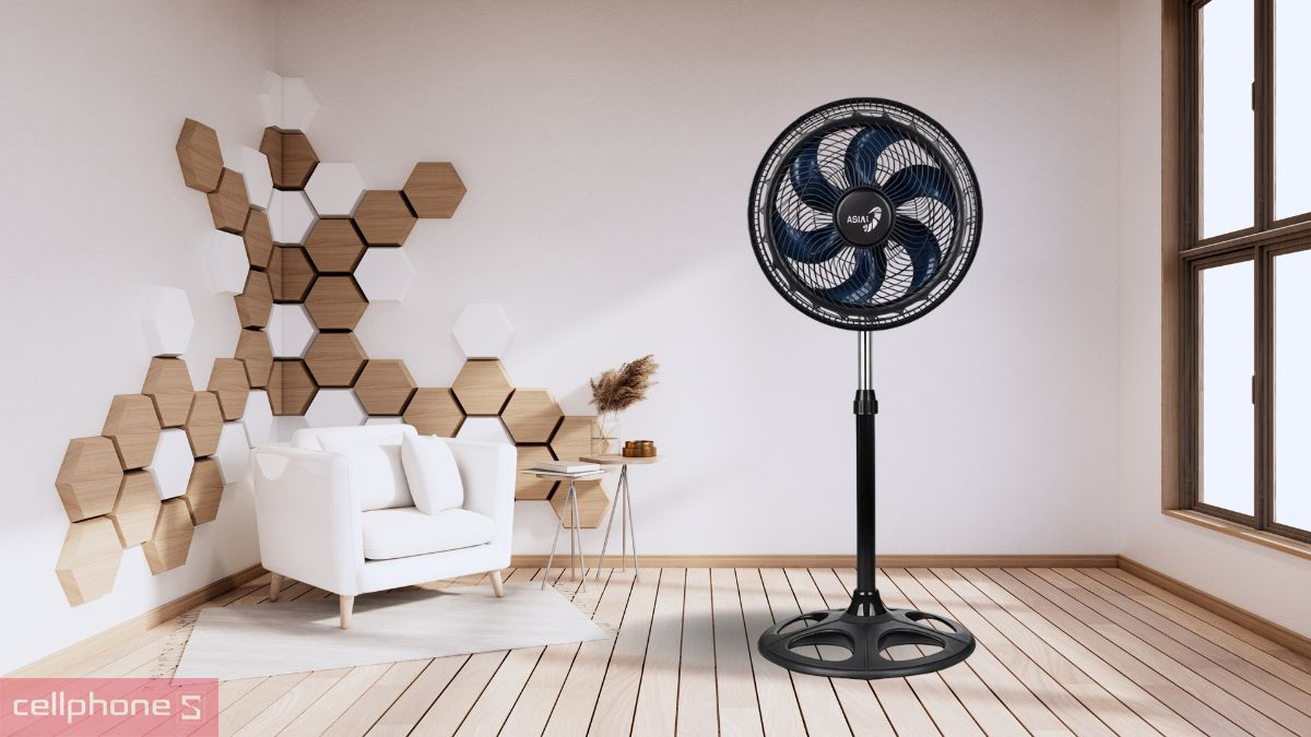 Khả năng hỗ trợ điều khiển của quạt đứng Asiavina Turbo Plus VY639092