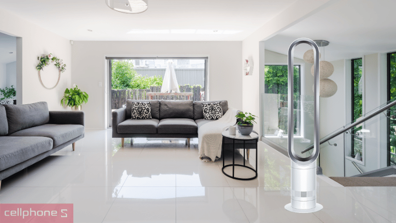 Quạt không cánh Dyson Cool AM07 - Hẹn giờ đơn giản từ 15 phút đến 9 giờ