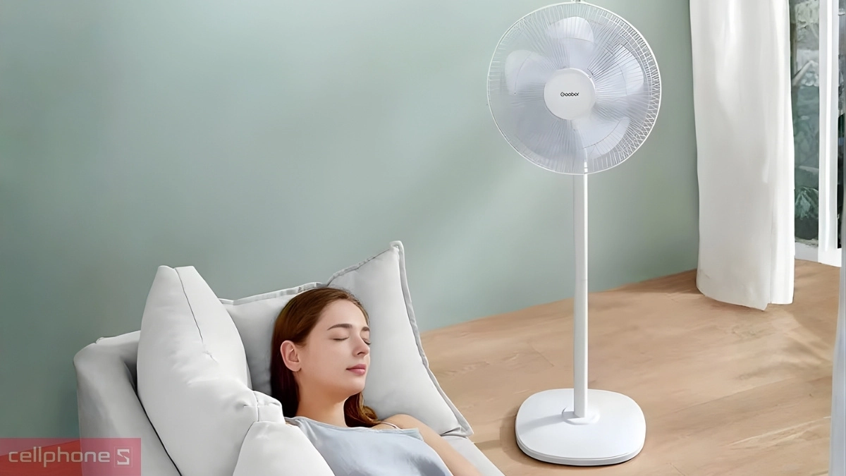 Tiếng ồn quạt đứng Gaabor GFD-N400A02 có lưới bảo vệ