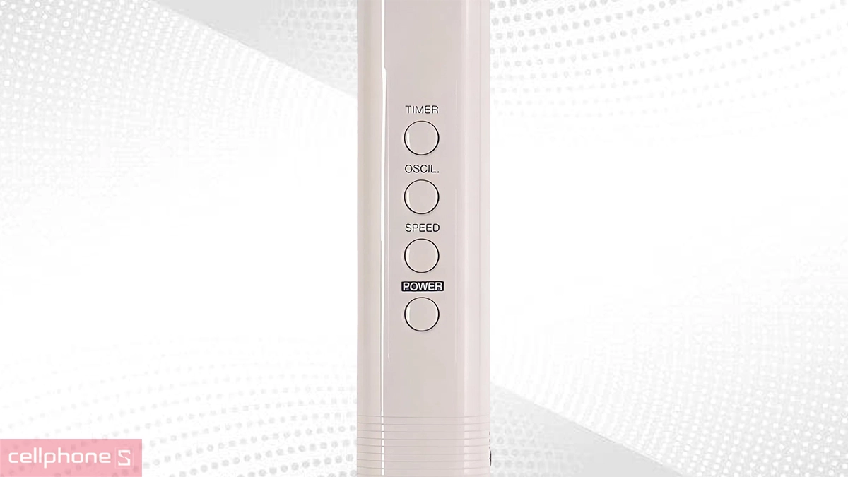 Cụm điều khiển thuận tay của Quạt đứng KDK M40K