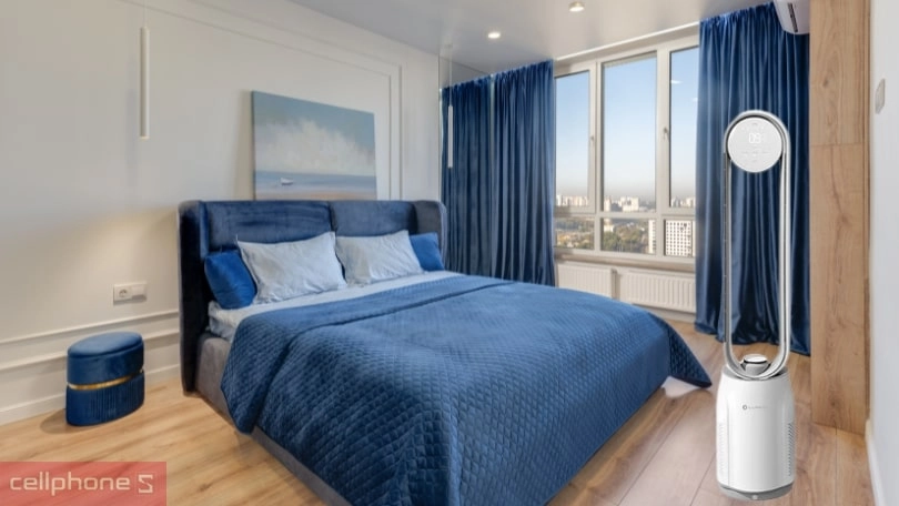 Khả năng điều khiển thông qua remote của quạt không cánh Lumias T08 Plus 38W