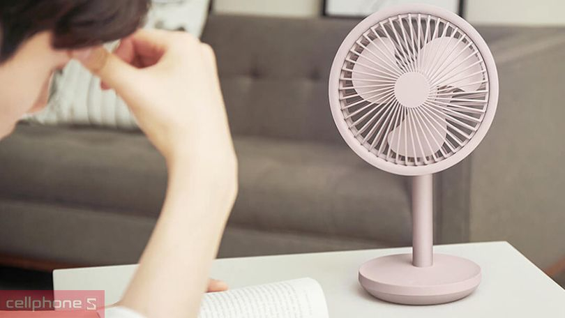Pin quạt để bàn mini Mumuji F5 Plus DF-1103W