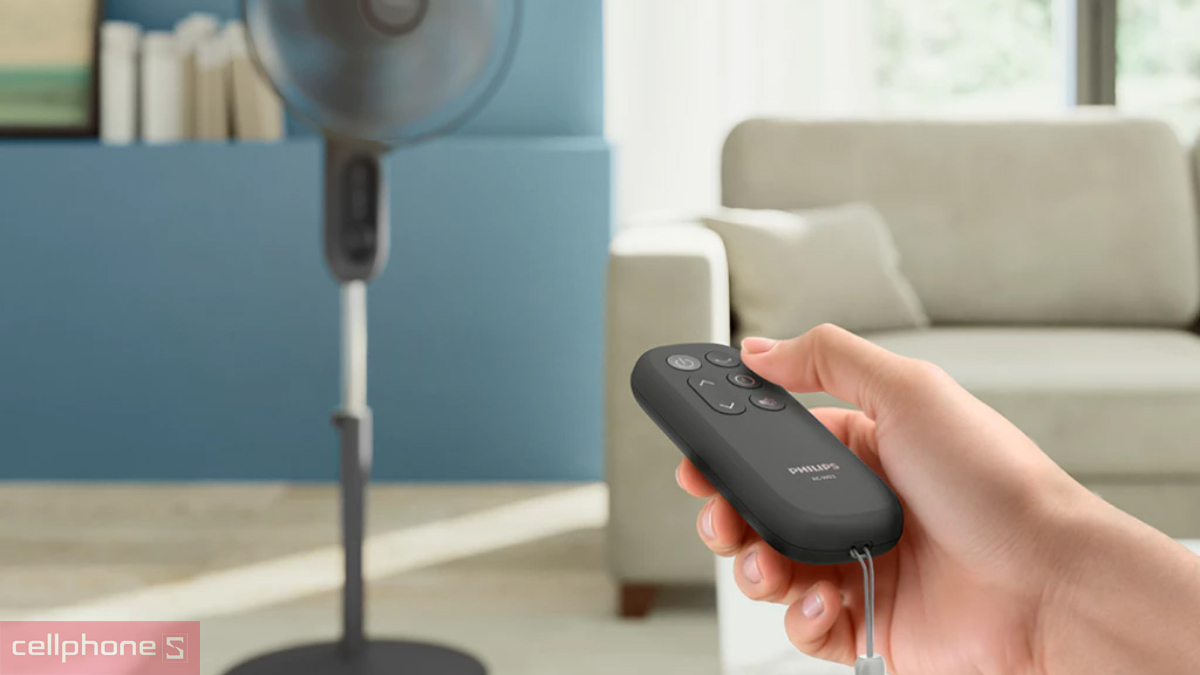 Khả năng hỗ trợ điều khiển của quạt đứng Philips CX1520/01