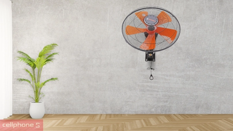 Quạt treo tường Senko T1882: quạt 5 cánh làm mát nhanh, siêu tiết kiệm năng lượng