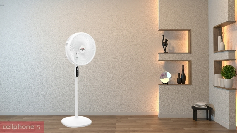 Khả năng hẹn giờ, đảo gió của quạt đứng Tefal Turbo Silen Plus VH689690