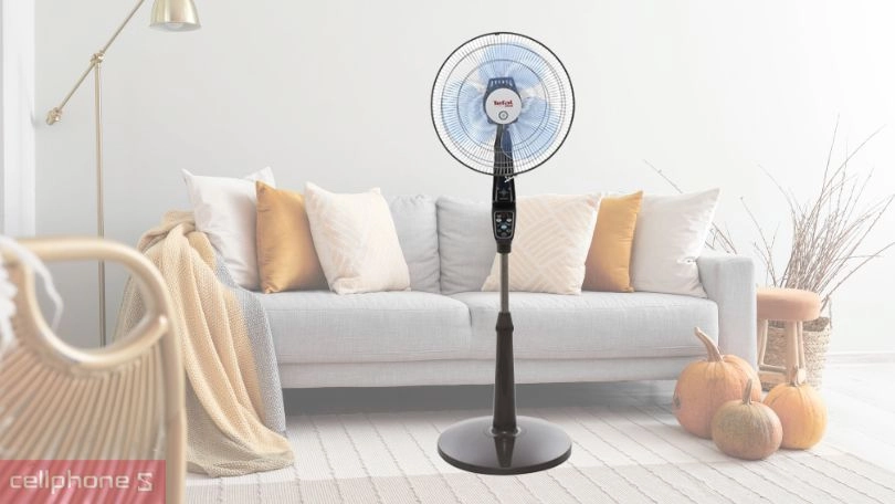 Quạt đứng Tefal 3 cánh VF3650-71 55W