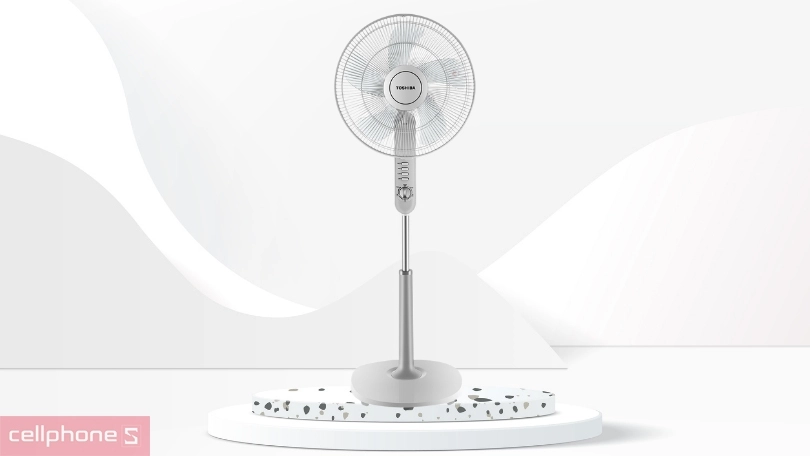 Quạt đứng Toshiba F-LSA10(H)VN 5 cánh 50W - Làm mát tiện lợi với nút hẹn giờ