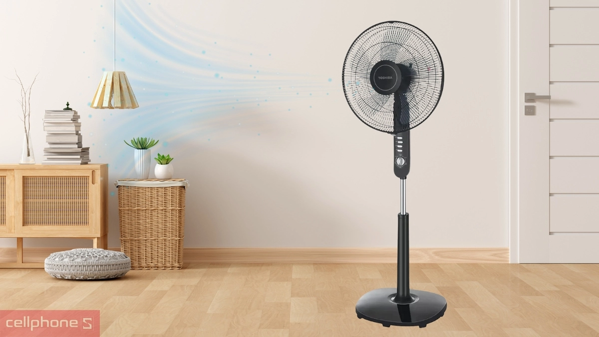 Thiết kế quạt đứng Toshiba F-LSA10(K)VN