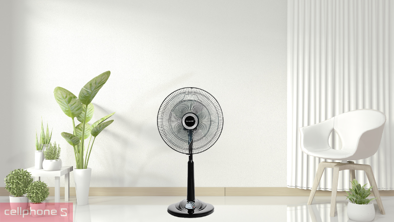 Quạt đứng Sharp PJ-L40RV-DG kèm remote - Hoàn thiện tỉ mỉ, cao cấp