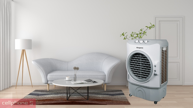 Công suất, tốc độ gió của quạt hơi nước Kangaroo KG50F30