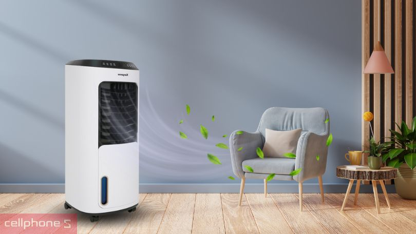 Công suất, chế độ gió và độ ồn của quạt hơi nước Kangaroo KG50F68