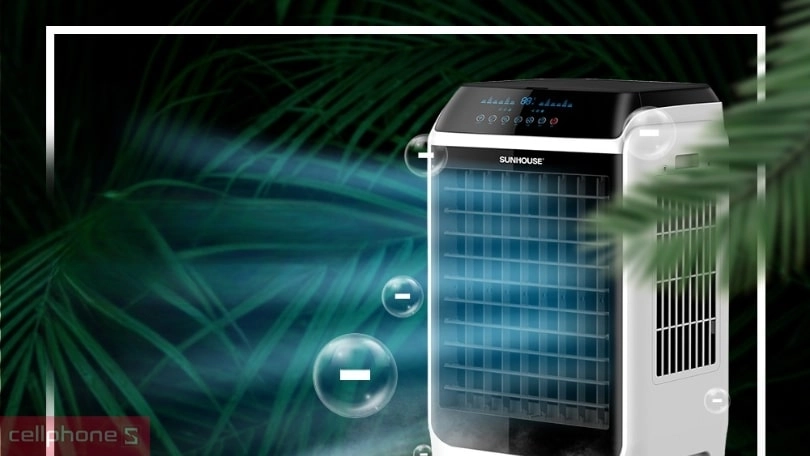 Thiết kế quạt điều hòa Sunhouse SHD7727