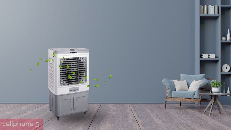 Công suất, chế độ gió trên quạt hơi nước Sunhouse SHD7747