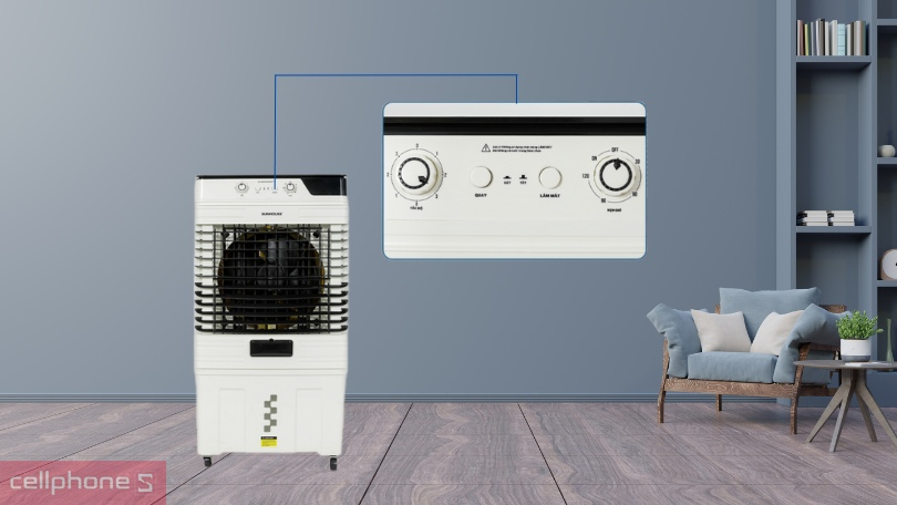 Công suất quạt hơi nước Sunhouse SHD7759