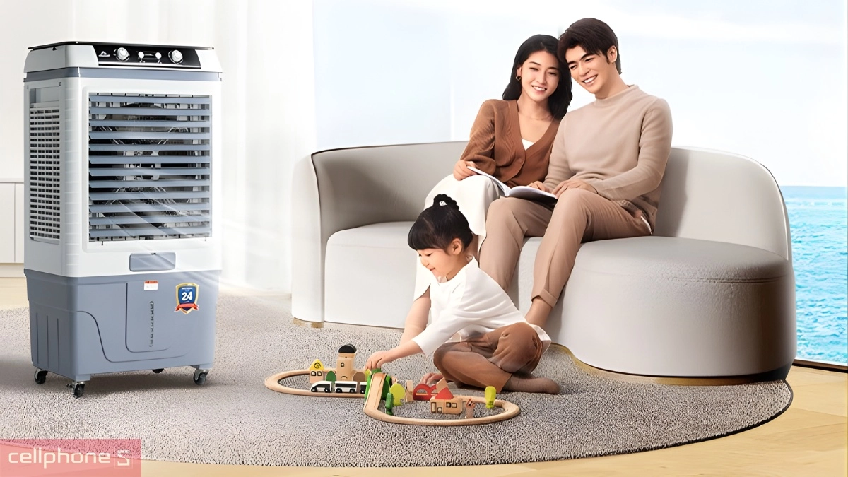 Kiểu dáng quạt điều hòa Hòa Phát HPCF1-012