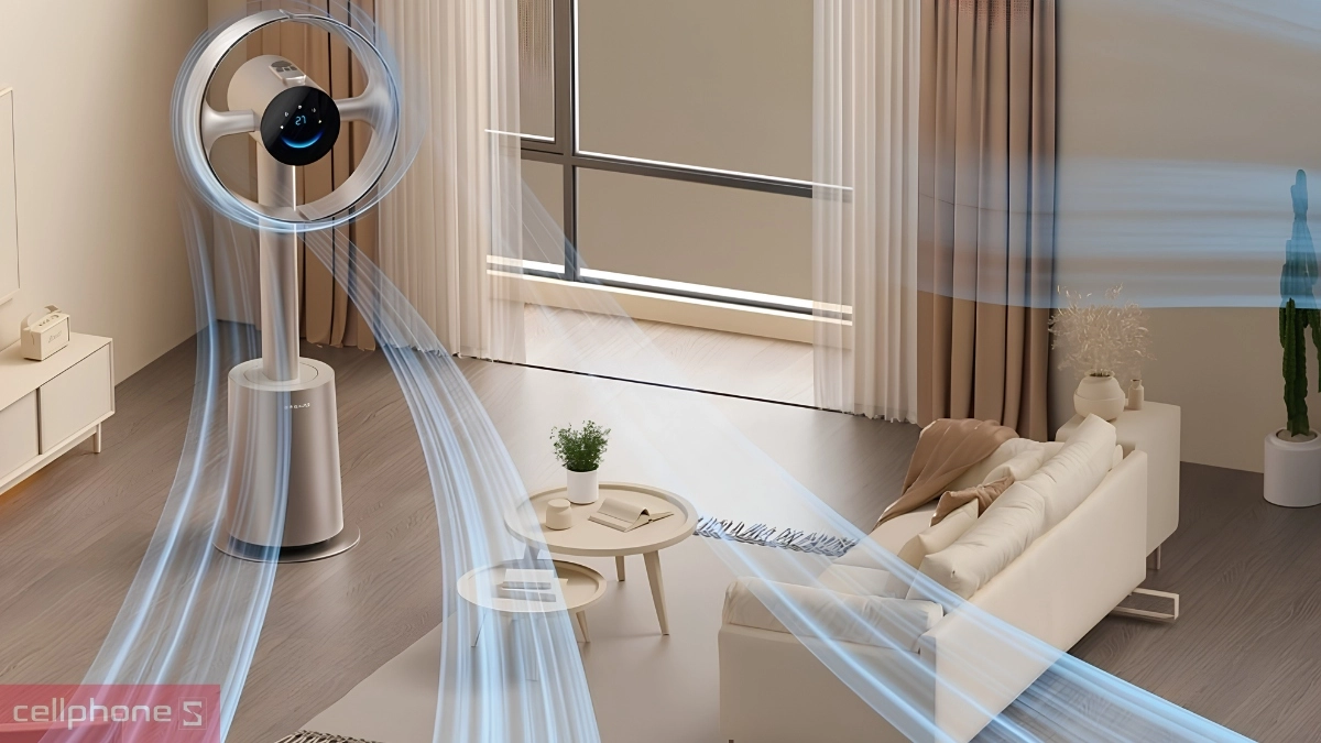 Góc xoay của quạt không cánh Dreame MF10