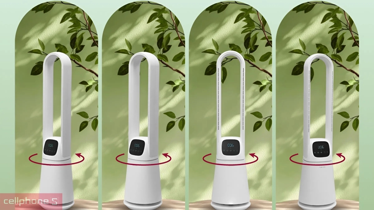 Hiệu suất làm mát của quạt không cánh lọc không khí FujiHome BF065