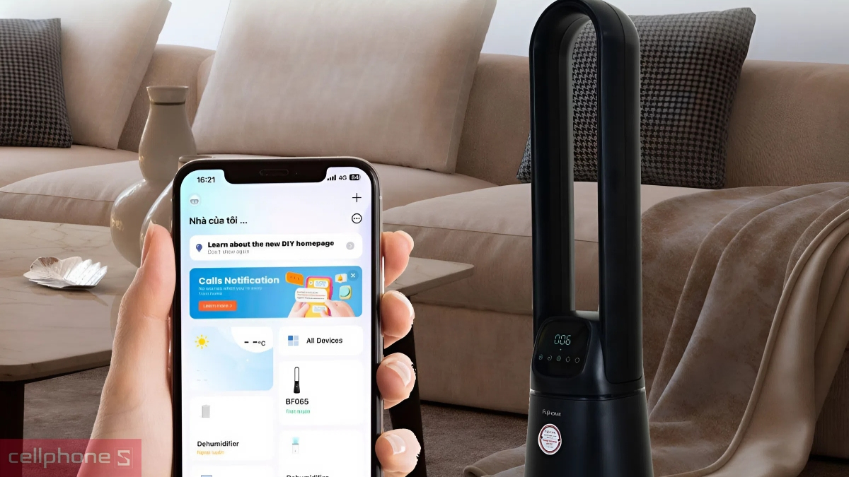 Hướng dẫn kết nối quạt không cánh lọc không khí FujiHome BF065 với app