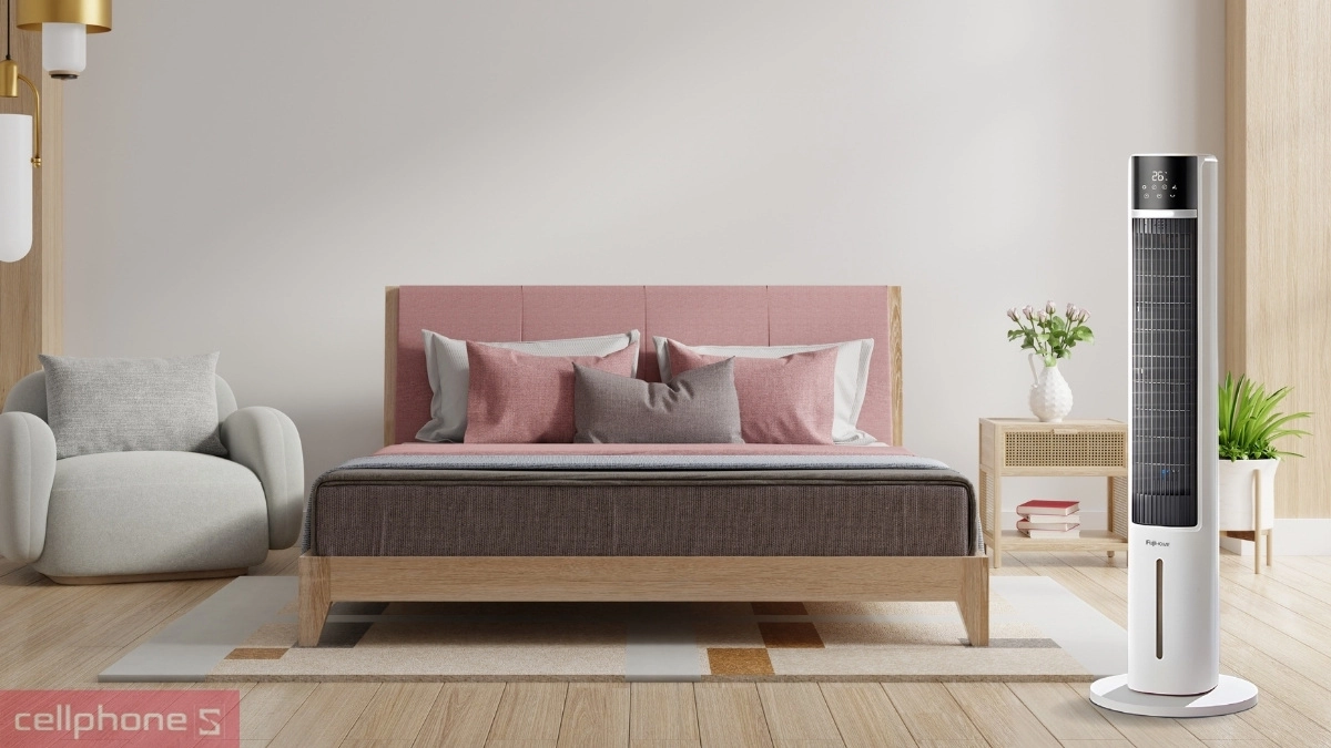 Thiết kế quạt không cánh lọc không khí Ion Fujihome AC-DT5E