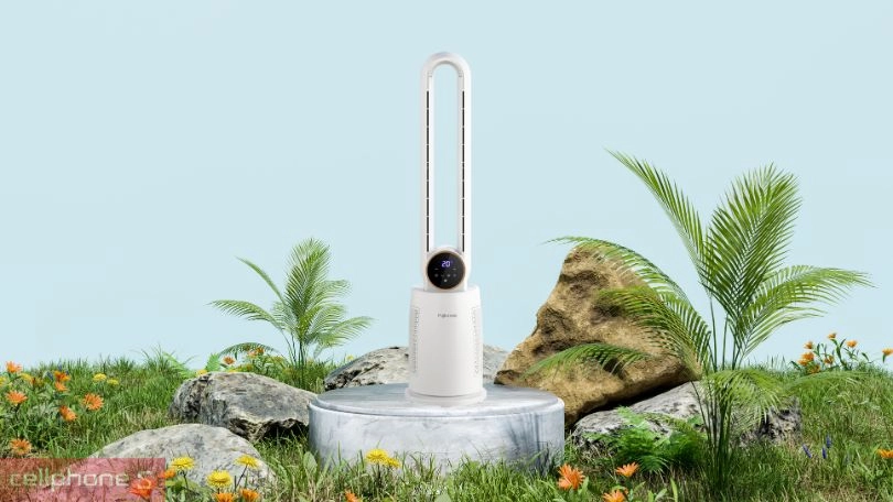 Quạt không cánh lọc không khí Ion Fujihome BF03RC làm mát và lọc sạch không khí