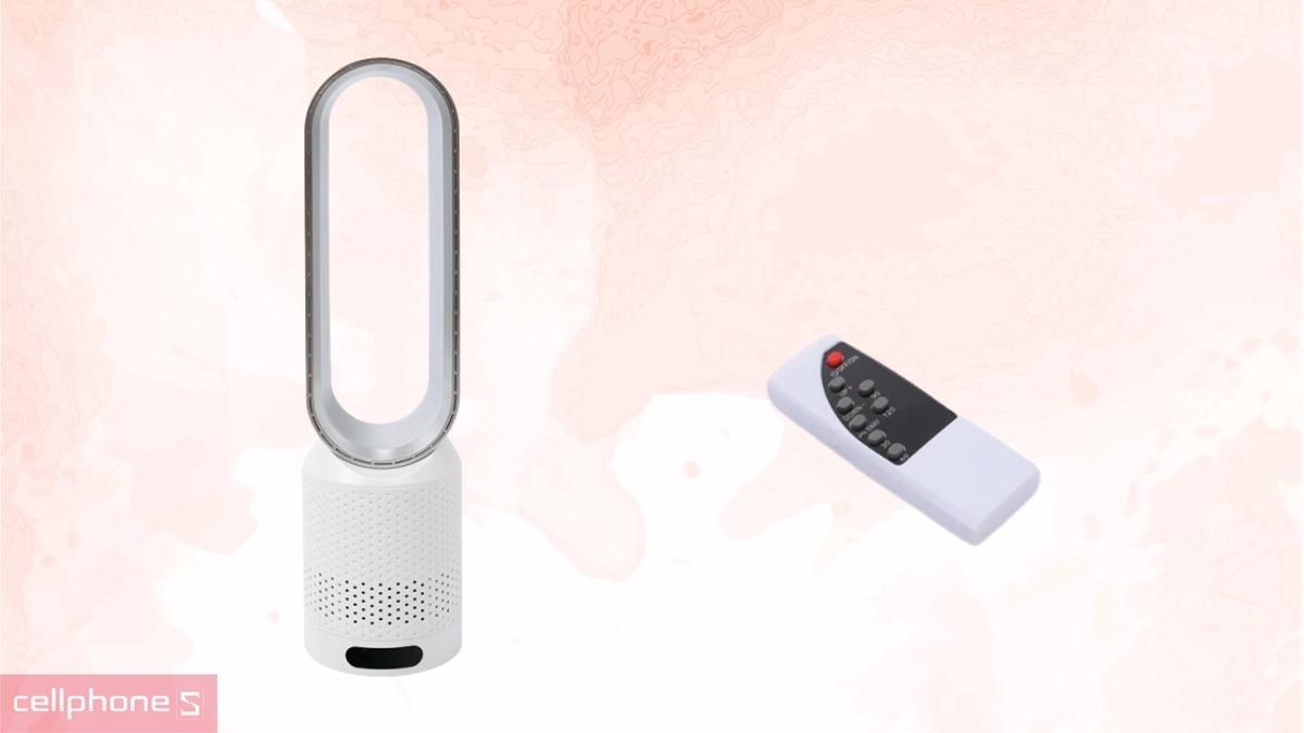 Hẹn giờ trên quạt không cánh mini Fujihome BF16